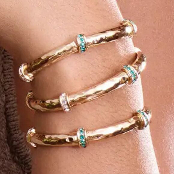 Park Lane Gold and Green Bracelet - Picture 2 of 5